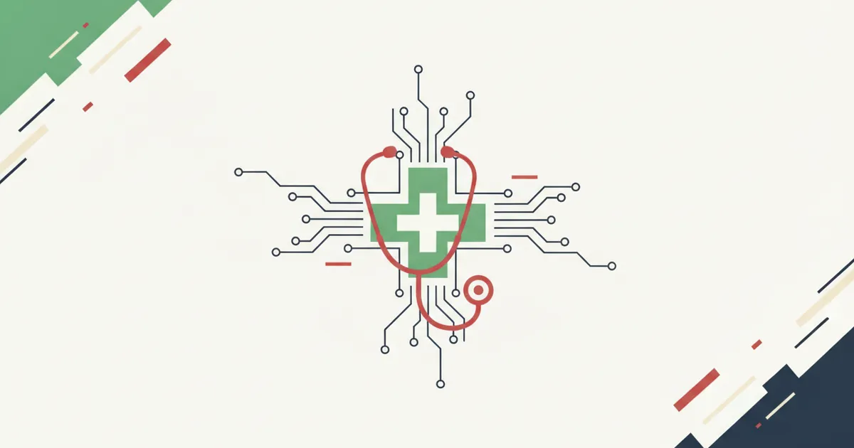a medical cross joined to circuit pathways